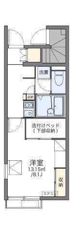 レオパレスプレジール町田(1K/1階)の間取り写真