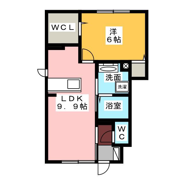 ファーストリッチ A(1LDK/2階)の間取り写真