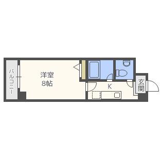GRAN PINO立売堀(1K/9階)の間取り写真