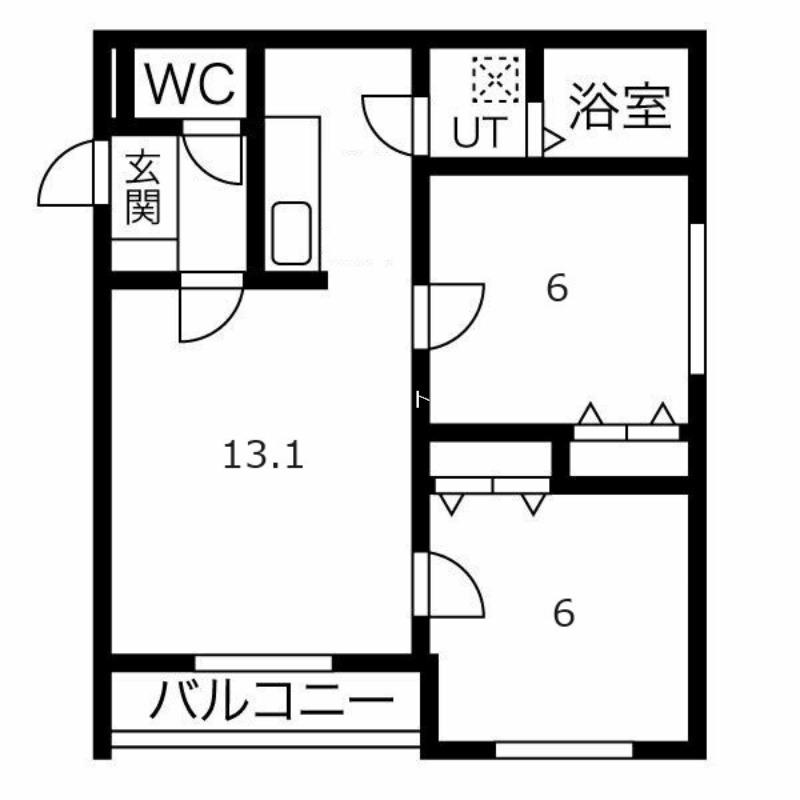 PRIMAVERA(2LDK/2階)の間取り写真