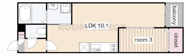 SHOKEN VILLA川名(1LDK/2階)の間取り写真