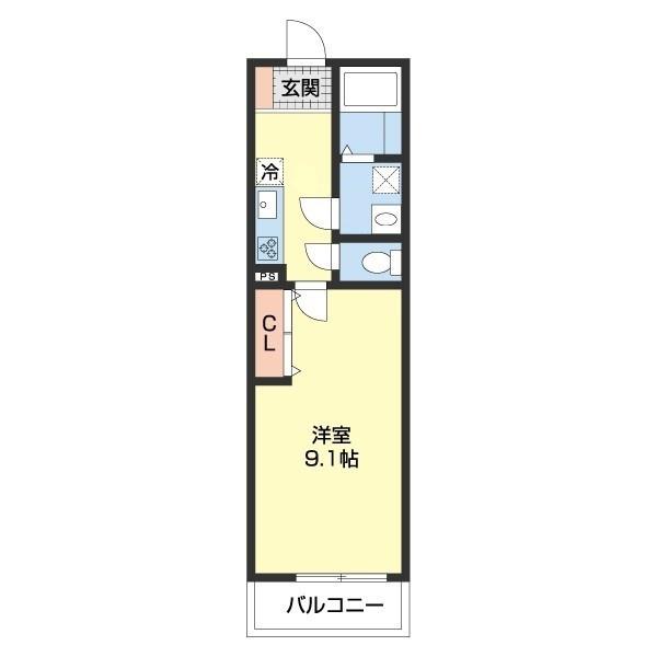 グランパシフィック和歌浦東INNOVATION(1K/3階)の間取り写真