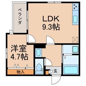 MAISON DE K(1LDK/2階)の間取り写真