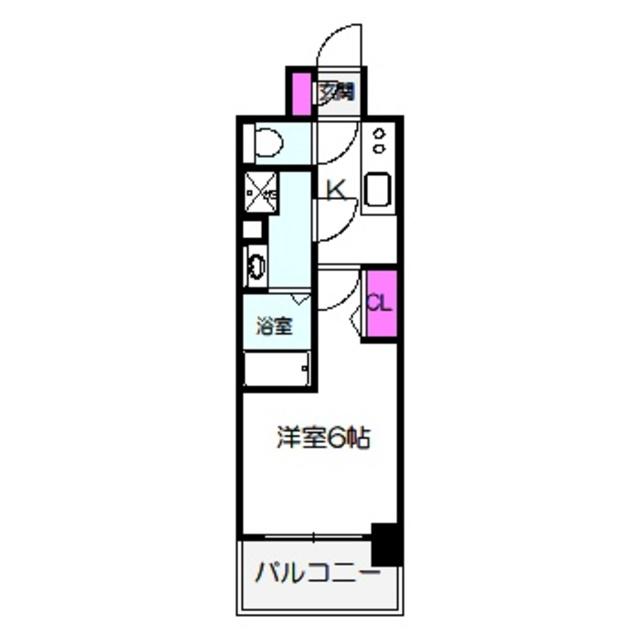 エスリード大阪イーストエッジ(1K/3階)の間取り写真