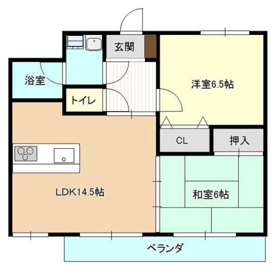KODAヒルズ田園調布(2LDK/2階)の間取り写真