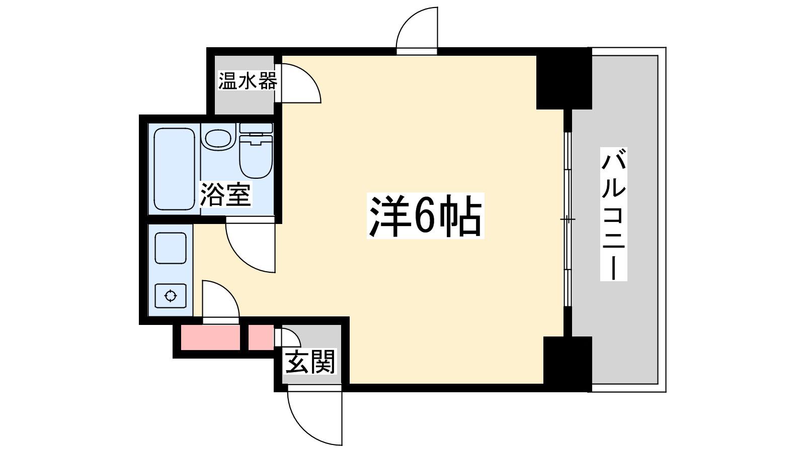 メゾンドゥレイナⅠ(ワンルーム/5階)の間取り写真
