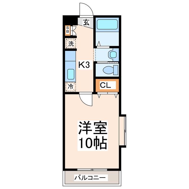 MIZUHO20(1K/2階)の間取り写真