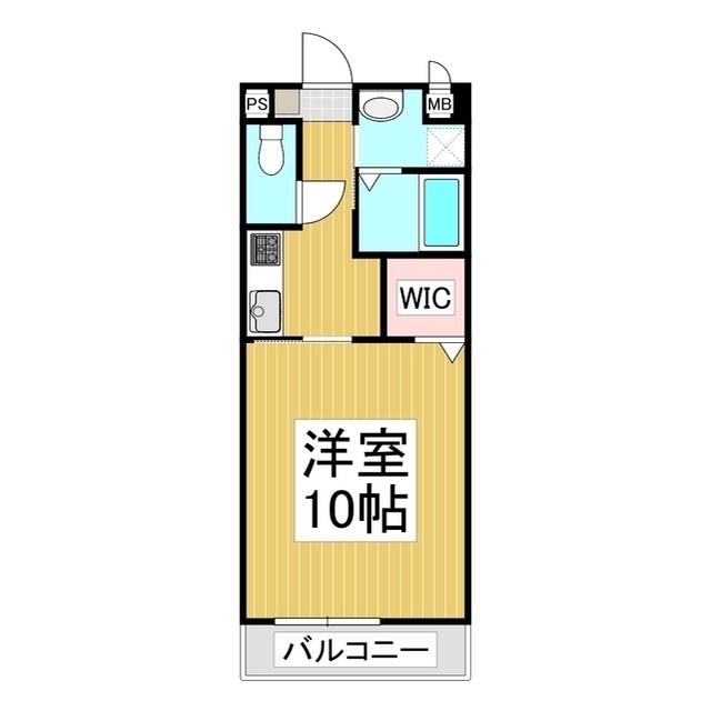 HOPE(1K/1階)の間取り写真