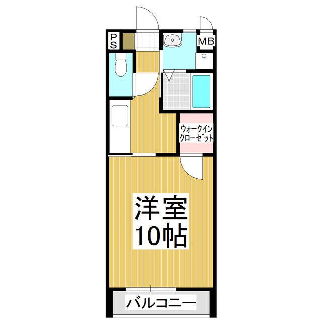 クロッシア御代田A(1K/2階)の間取り写真