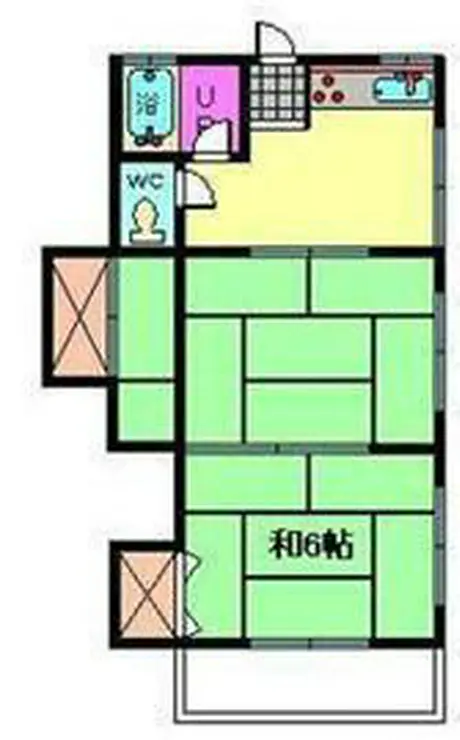 コーポ常盤 2階階 間取り