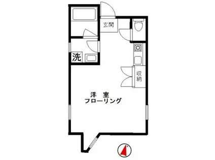 AXIOS神楽坂(ワンルーム/4階)の間取り写真