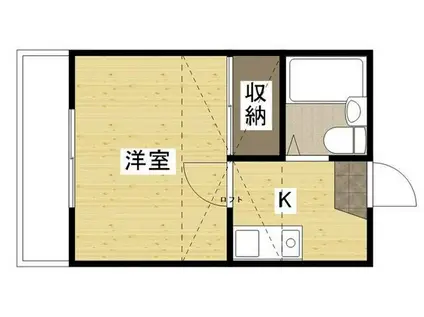 大竹レジデンス(1K/1階)の間取り写真