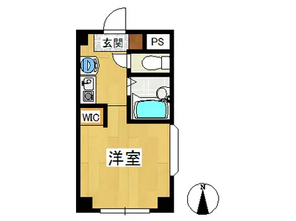 ジュネスミソノ(1K/3階)の間取り写真