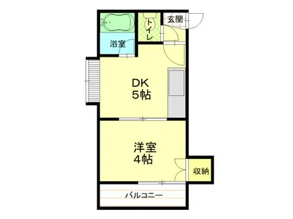 小泉マンション(1DK/3階)の間取り写真