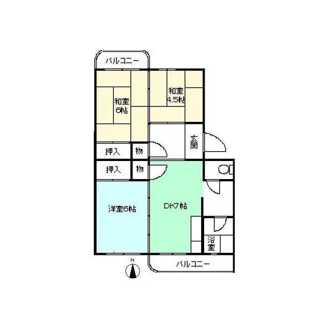 コーポ川村(3DK/3階)の間取り写真