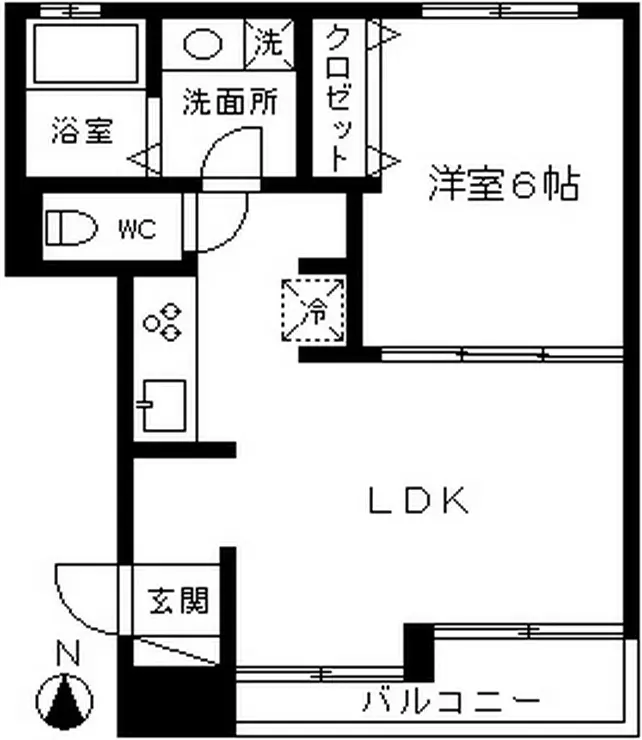 ラフォーレ大倉山伍番館 1階階 間取り