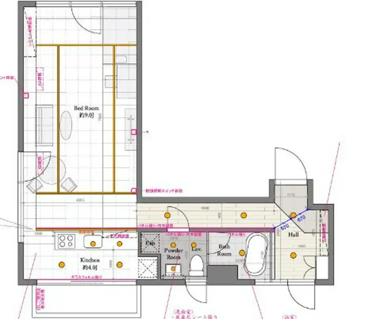 グランカーサ六本木 3階階 間取り