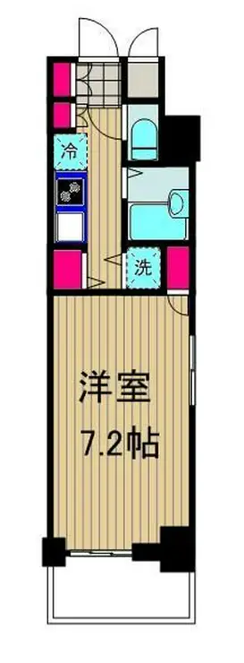 レジディア銀座東 13階階 間取り