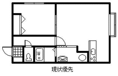 ビクトリー神居(1LDK/1階)の間取り写真