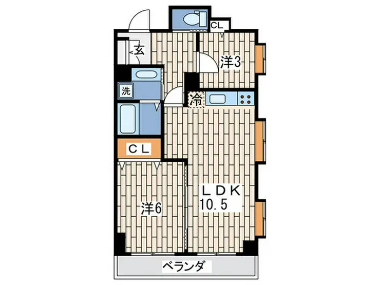 グリーンハイツ横浜大通り公園 2階階 間取り