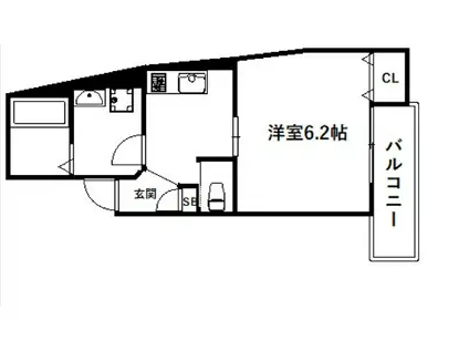 アビタ住吉駅前(1K/1階)の間取り写真