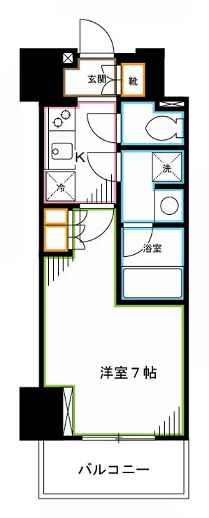 セリオ落合東中野 4階階 間取り