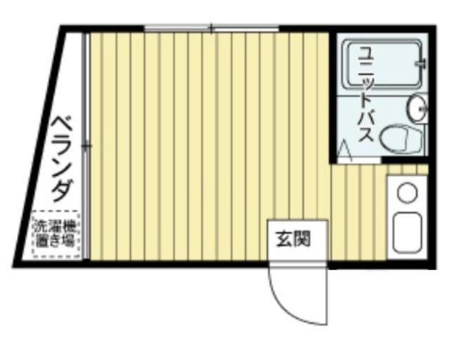 NKH並木(ワンルーム/1階)の間取り写真