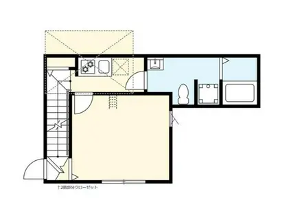 IIE MEGURO(1K/2階)の間取り写真