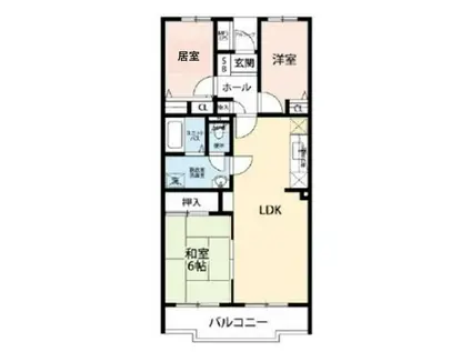 グランシャリオ千間台(3LDK/1階)の間取り写真