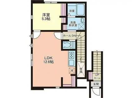 IL MIO CAMPOII(1LDK/2階)の間取り写真