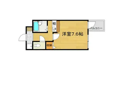 VISION 3(1K/3階)の間取り写真