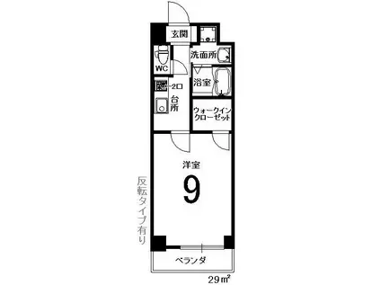 PATINA太秦天神川(1K/5階)の間取り写真