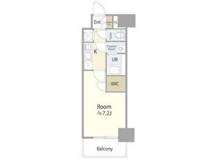 エスリード新栄グラティア(1K/13階)の間取り写真