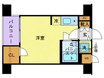 トーシンフェニックス落合駅前(ワンルーム/4階)の間取り写真