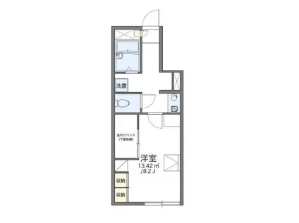 レオパレスルミエール 21131(1K/1階)の間取り写真