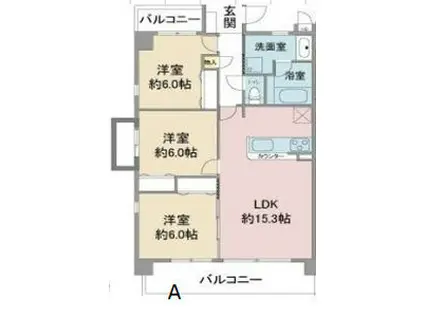 LE.SENA DENALI(3LDK/2階)の間取り写真