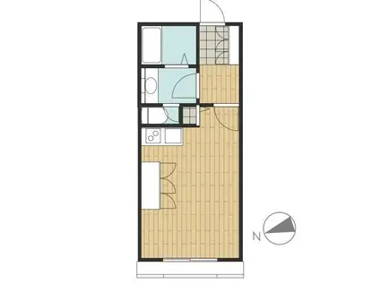 オーキッドバーン(1K/7階)の間取り写真