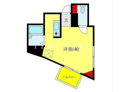 DRS第3ビル(ワンルーム/7階)の間取り写真