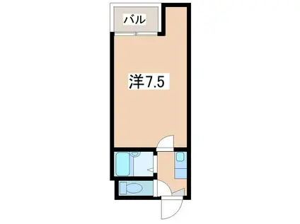 シティーコート高津エレガンス(1K/5階)の間取り写真