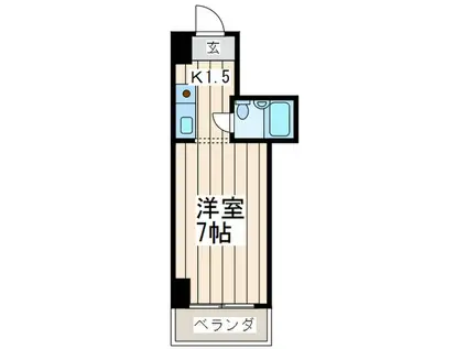 スペース西本町(1K/10階)の間取り写真