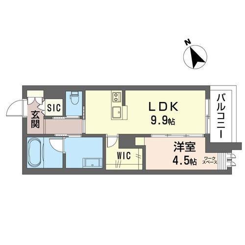 ラフィーナ(1LDK/3階)の間取り写真