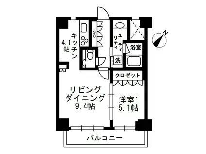URBAN PARK代官山II アーバンパーク代官山II(1LDK/3階)の間取り写真