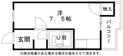 RIZEONE富田林レジデンスI(ワンルーム/3階)の間取り写真