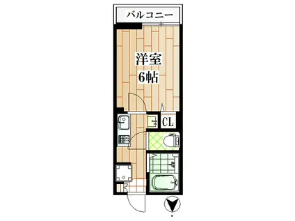 SCOURT ANNEX(1K/1階)の間取り写真