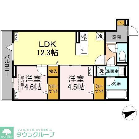 D-STELLA(2LDK/3階)の間取り写真