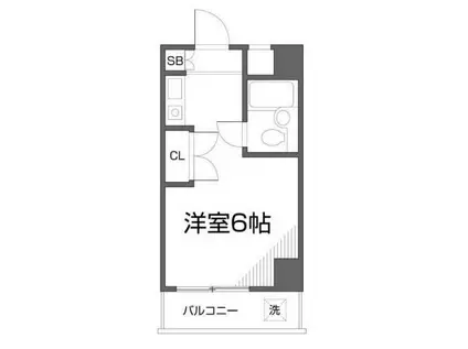 ハイムピア8(ワンルーム/6階)の間取り写真