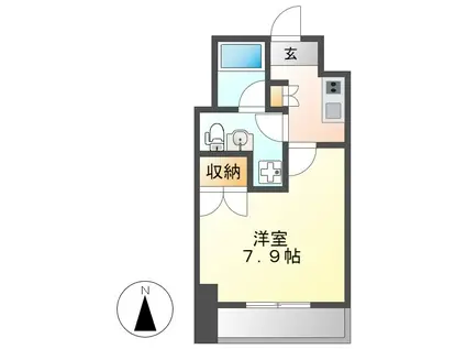 レジデンス金山スクエア(1K/7階)の間取り写真