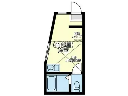 ユナイト平楽ラストロー(ワンルーム/2階)の間取り写真