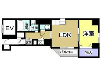 ソルトシティ浜松(1LDK/3階)の間取り写真