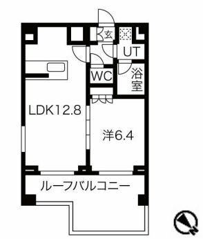 ブライズ蒲田イースト(1LDK/5階)の間取り写真